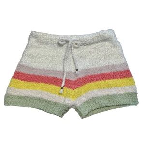 POL Rainbow Drawstring Lounge Shorts Sz L